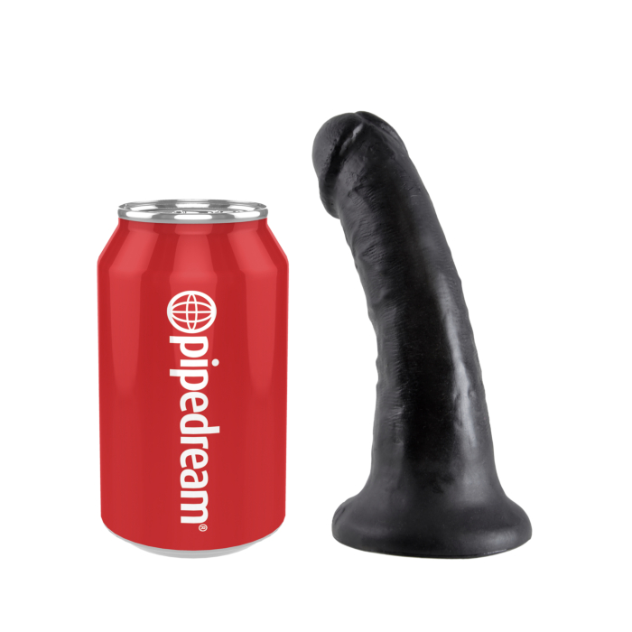 Ρεαλιστικό ομοίωμα πέους King Cock Black 6in