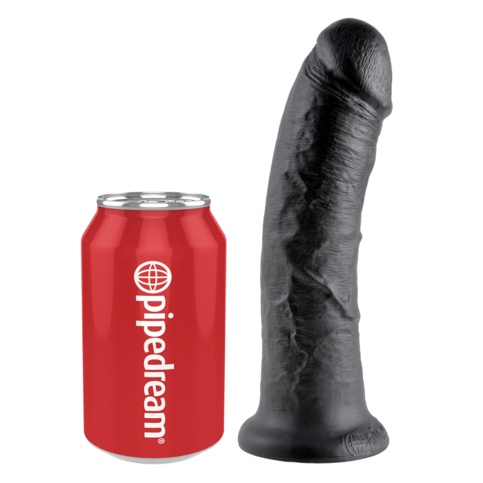 King Cock 8 Inch Dildo - Black