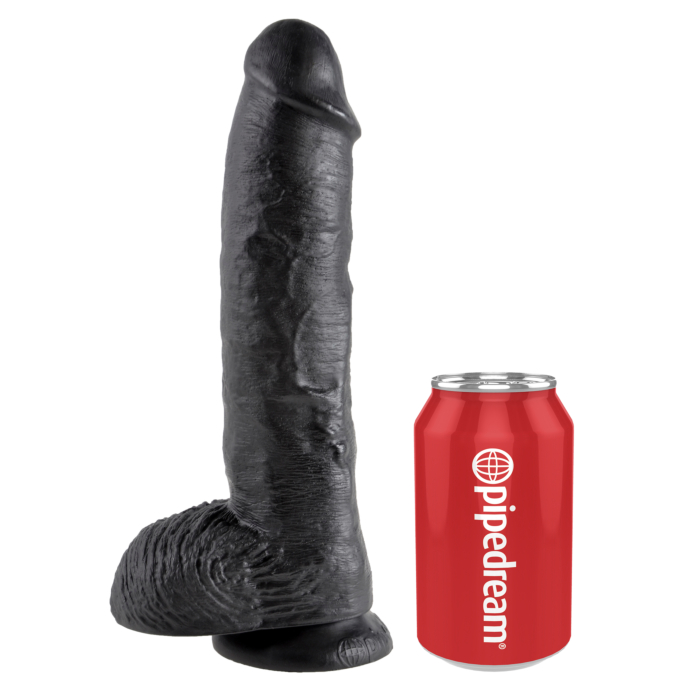 Pipedream XXL Realistic King Cock 10 Inch Cock With Balls - Black