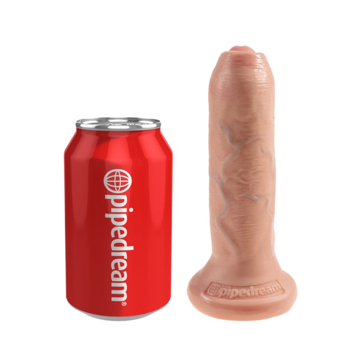 Ρεαλιστικό Ομοίωμα Πέους - Realistic Dildo King Cock Uncut Skin 15.2cm