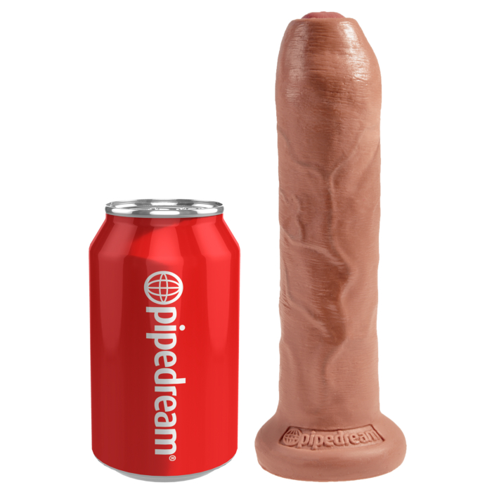 Ομοίωμα Πέους με άκοπο δέρμα Pipedream - King Cock Uncut Tan 17.7 εκ.