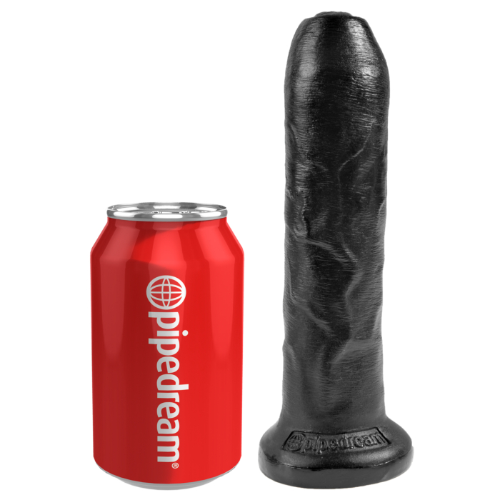 Μαύρο Ρεαλιστικό -  Realistic Dildo King Cock Uncut Black 18cm