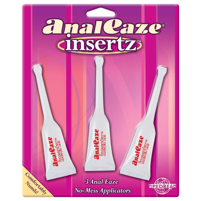 Pipedream Anal Eaze Insertz 3 No Mess Applicators Transparent OS