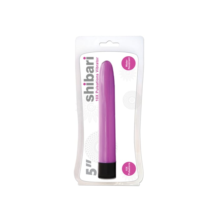 Shibari 10X Pulsations Vibrator Purple 5in