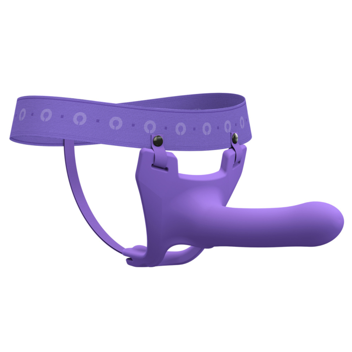 Perfect Fit Zoro Strap-On inc SM And LXL Waistbands Purple 5.5in