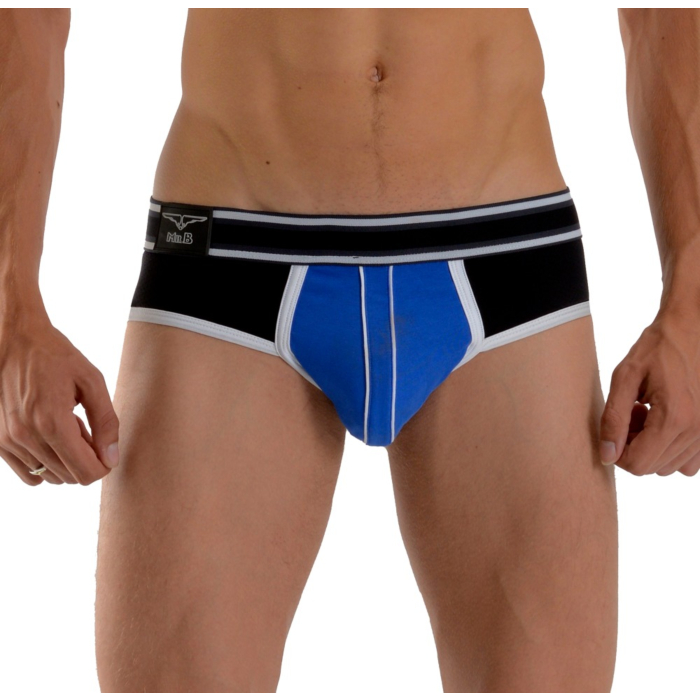 Mister B URBAN Bronx Brief - Μπλέ - μαύρο εσώρουχο