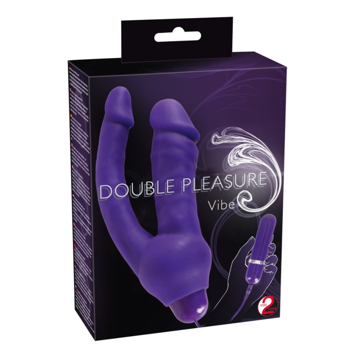 Double Pleasure Vibe - Ρόζ Δονητής για Διπλή Απόλαυση