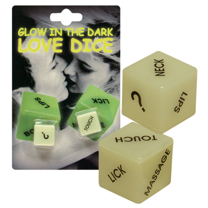 "Glow-in-the-dark" Love Dice