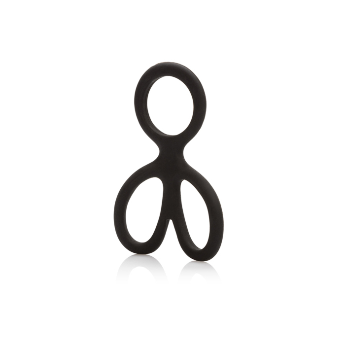 Δαχτυλίδι Πέους CalExotics Ring-Silicone Ball Spreader - Μαύρο, Σιλικόνη