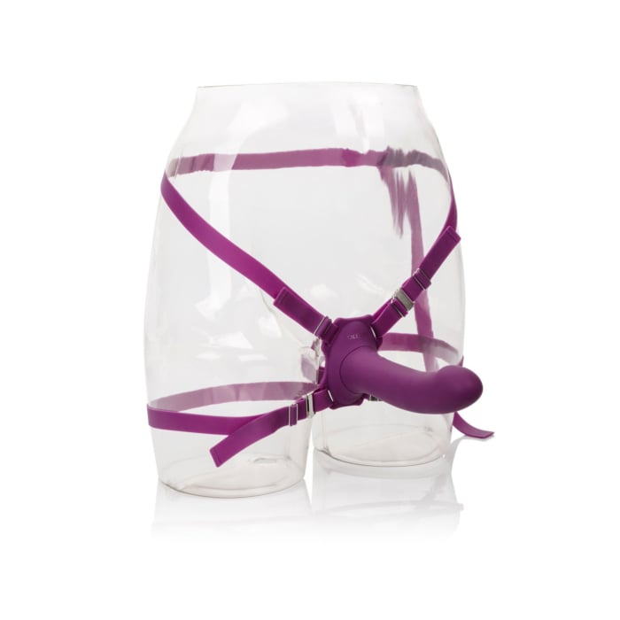 Μωβ Γυναικείο strap-on Σιλικόνης Me2 Rumbler - CalExotics