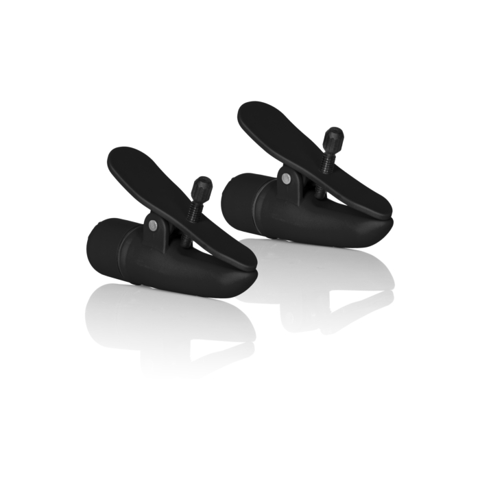 Κλιπσάκια Θηλών Nipplettes Vibrating Satin Nipple Clamps (Μαύρο)