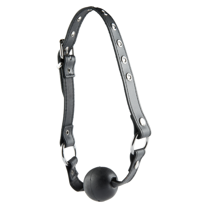 Μαύρο Φίμωτρο Leather Ball Gag Normal - Hidden Desire