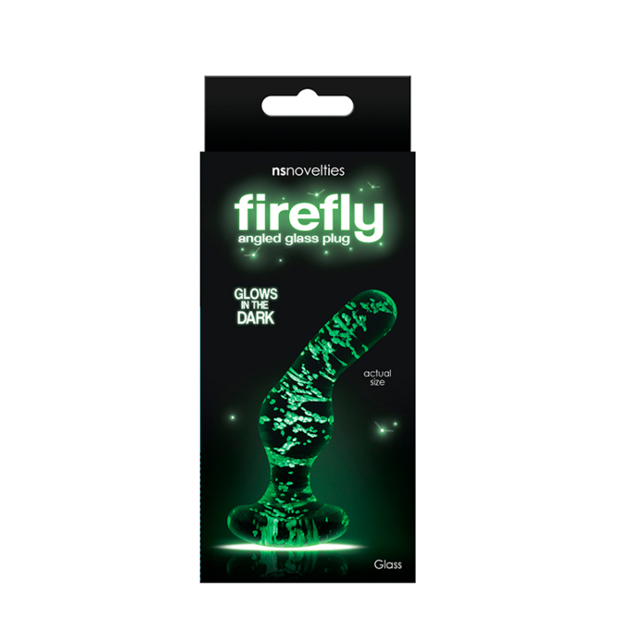 Γυάλινη πρωκτική Σφήνα: Firefly Glass Angled Plug