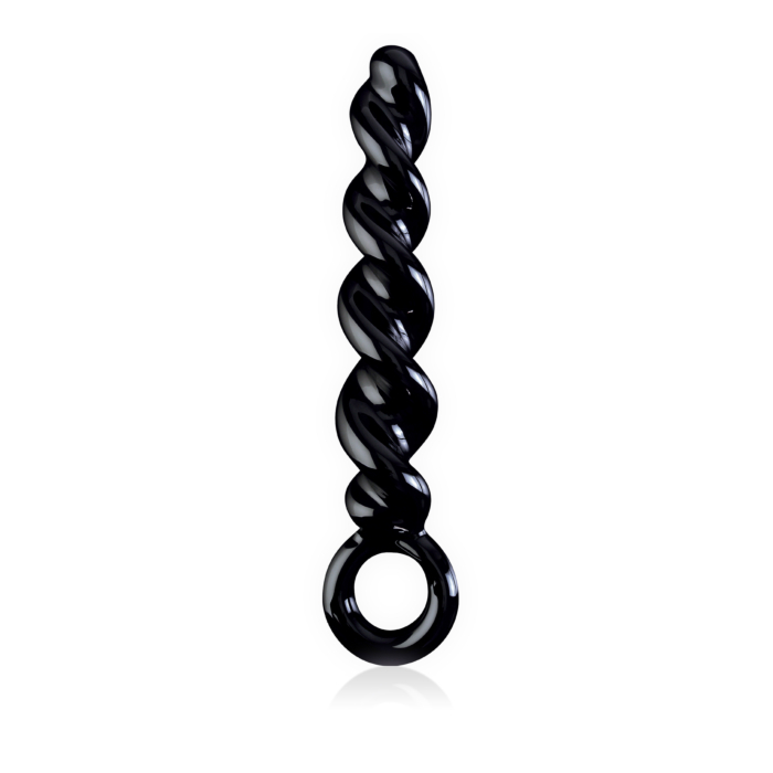 Pipedream Icicles No 39 Hand Blown Glass Massager Black