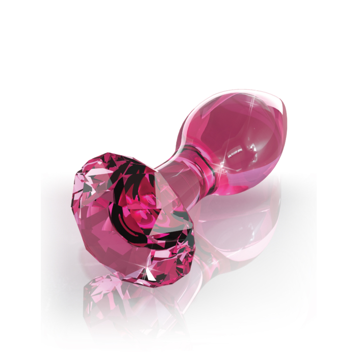 Ρόζ Γυάλινο Butt Plug: Pipedream Icicles No 79