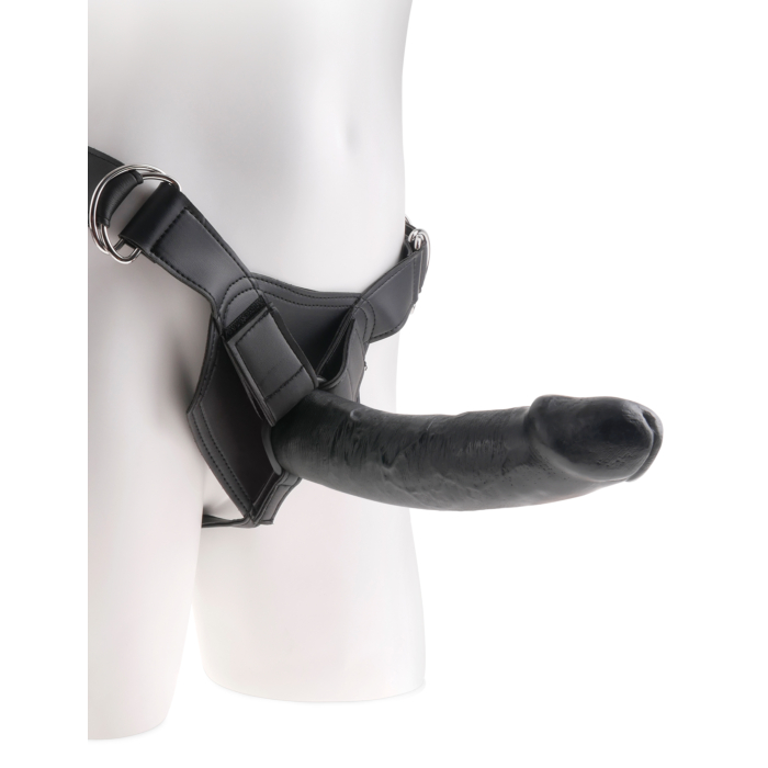 King Cock Strap-on Harness  23cm Cock Black