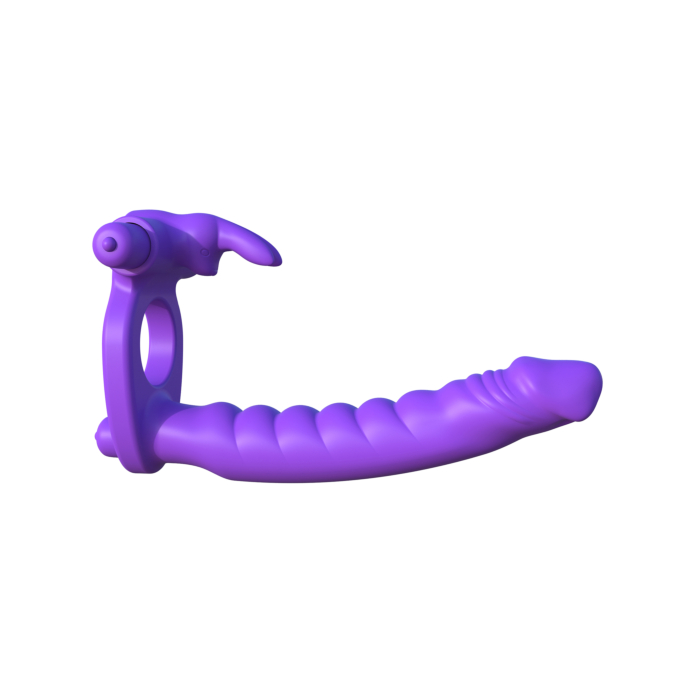 Διπλός Rabbit Μωβ Pipedream Fantasy C-Ringz Silicone