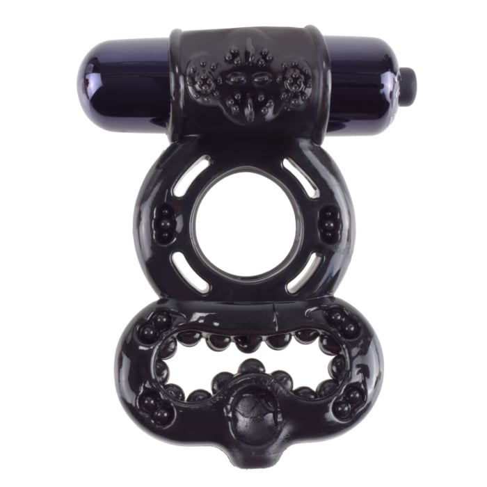Vibrating Cock Ring Fantasy C-Ringz Infinity - Black