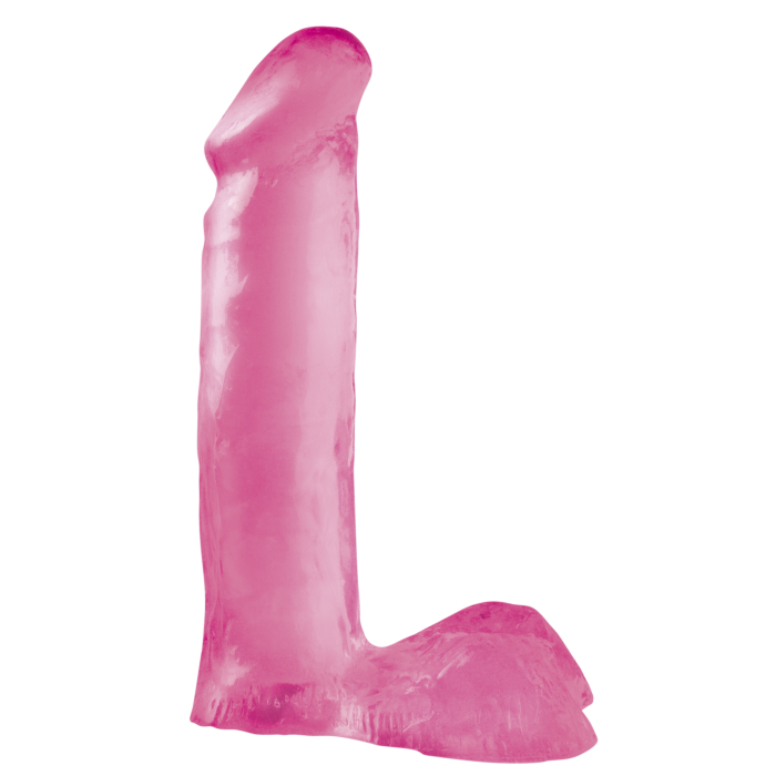 Ρεαλιστικό Ομοίωμα Πέους με Όρχεις 19 cm (Ροζ) - Pipedream Basix Rubber Works