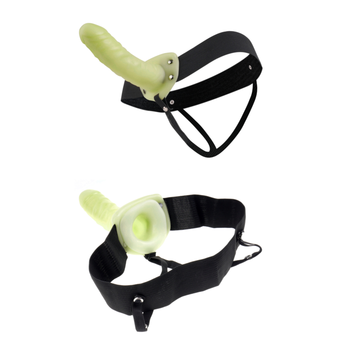 Pipedream Fetish Fantasy 6 Inch Hollow Strap-On - Yellow