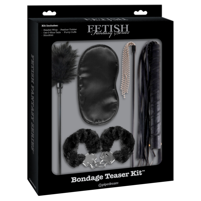 Μαύρο σετ αποπλάνησης Bondage Teaser Kit - Pipedream Fetish Fantasy