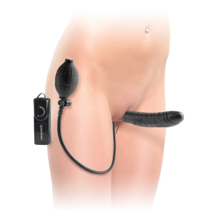 Pipedream Fetish Fantasy Series Φουσκωτό Δονούμενο Strapless Strap-On Μαύρο 16,5 cm