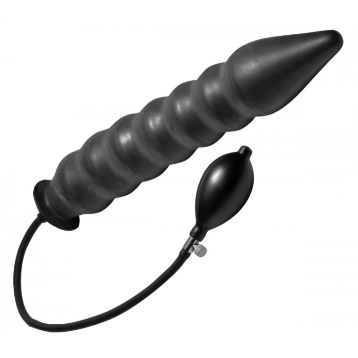Φουσκωτή πρωκτική σφήνα Accordion Inflatable XL Anal Plug - Μαύρο - XR Brands