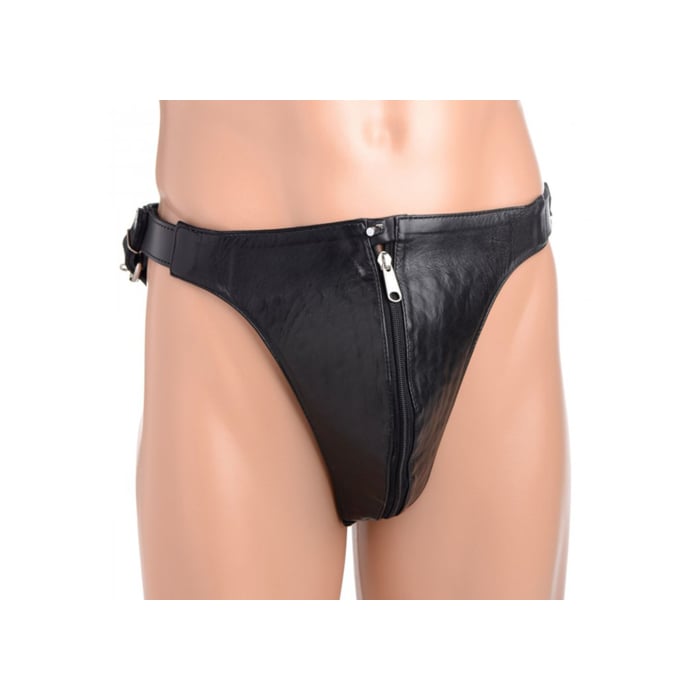 Spiked Leather Confinement Jockstrap