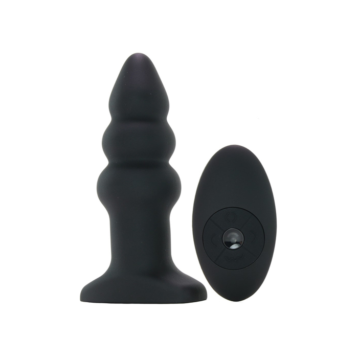 Πρωκτική Σφήνα Rippled Rimming Plug Model I - Μαύρη από XR Brands