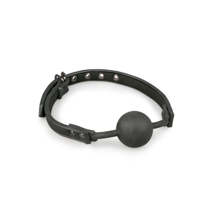 Μαύρο Ball Gag Με Σιλικόνη Easytoys