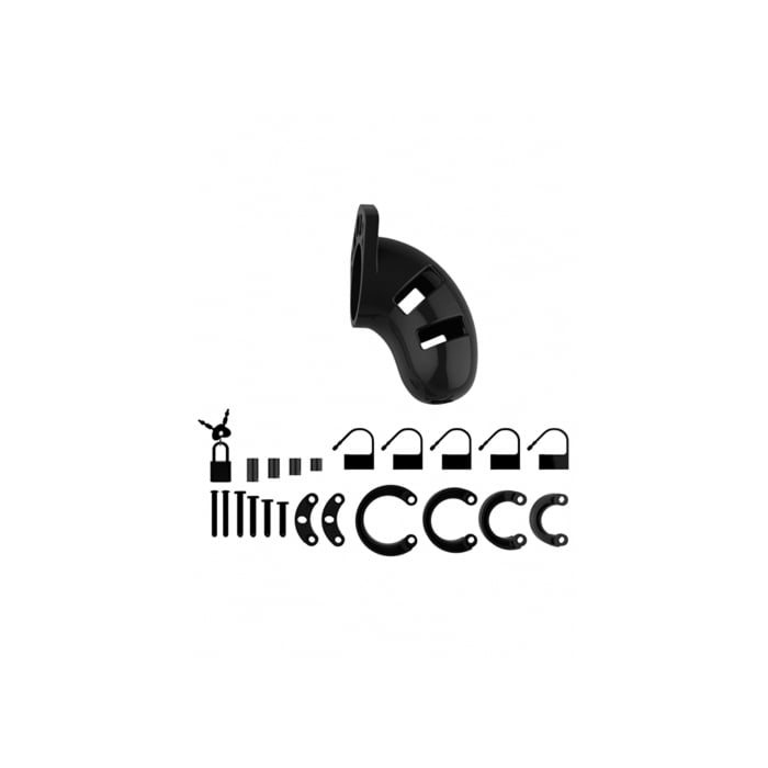 Μαύρο κλουβί πέους ManCage 01 Black Chastity Cage - Μαύρο Delight