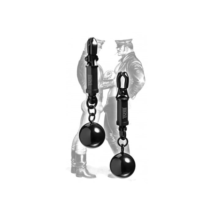 Μαύρα κλιπσάκια θηλών Nipple Barrel Clamps - Tom Of Finland