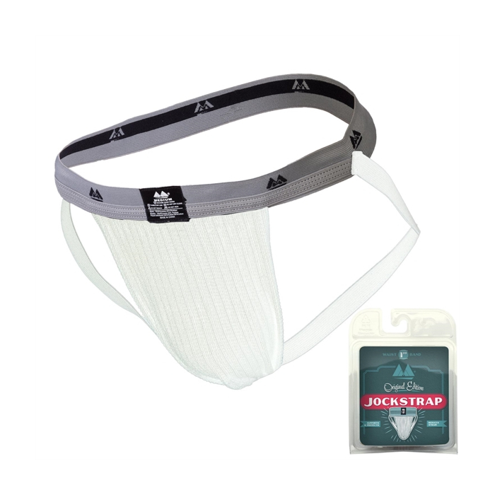 Original Jock Collection - 1" White / Grey