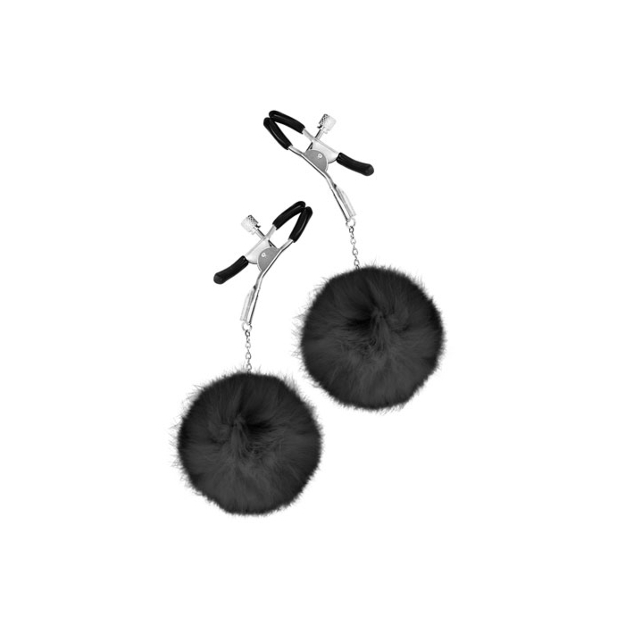 Σφιγκτήρες Θηλών Nipple Clamps Pinces A Seins (2pcs) - Μαύροι