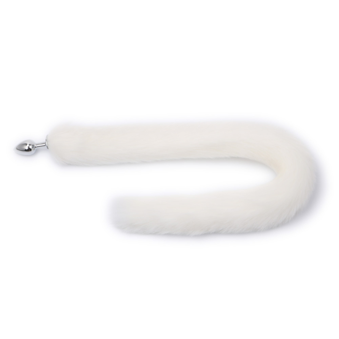 Πρωκτική Σφήνα Kiotos Long Fox Tail Butt Plug - Λευκή