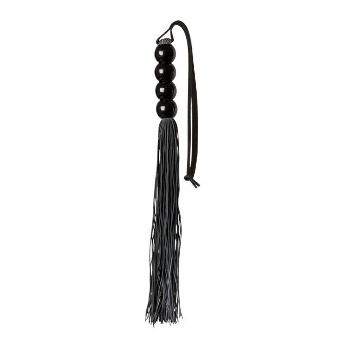GP SILICONE FLOGGER WHIP BLACK