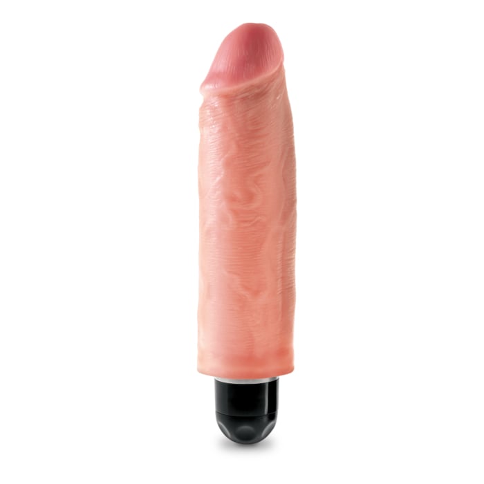 Σκληρός Δονητής King Cock Vibrating Stiffy χρώμα του δέρματος- 15εκ.