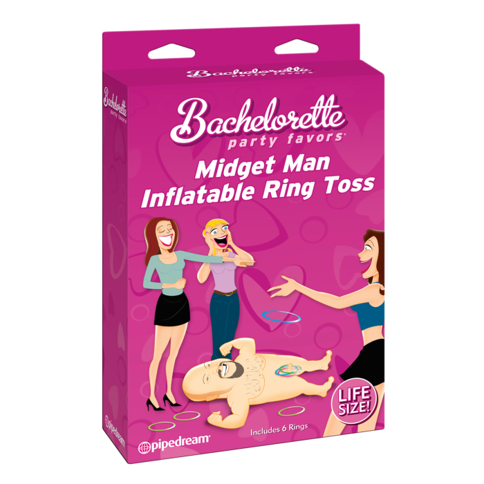 Bachelorette Party Favors  Midget Man Inflatable  Ring Toss