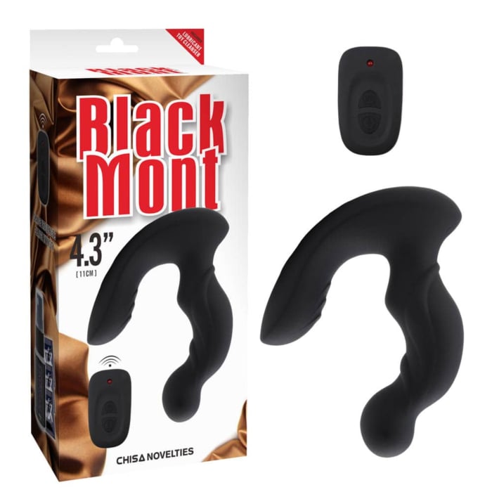 Προστάτη μασάζ Chisa Novelties Black Mont Ali Prostate μαύρο 11cm
