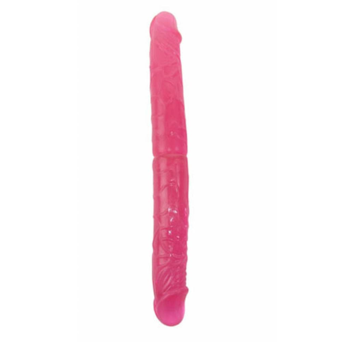 Διπλό Ομοίωμα Πέους Double Heads Dildo Ροζ 38 cm - Baile