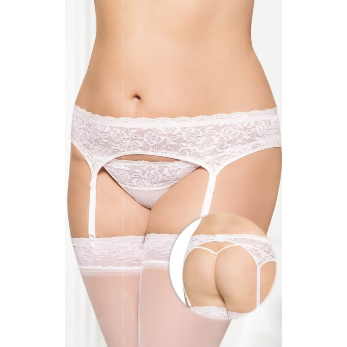 Garterbelt 3305 White - Plus Size