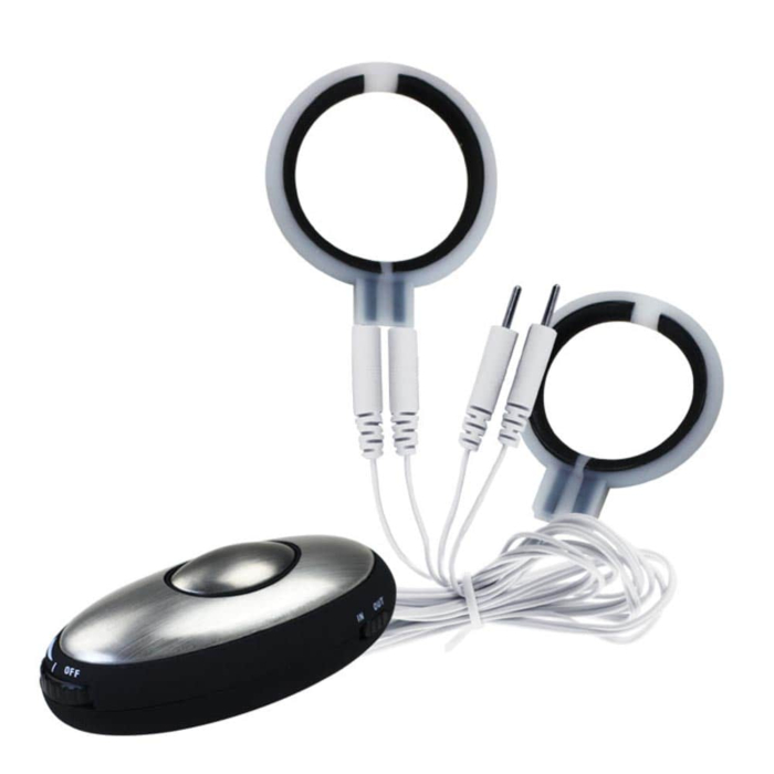 Multi-function electro massager, with 2 penis enhancing rings
