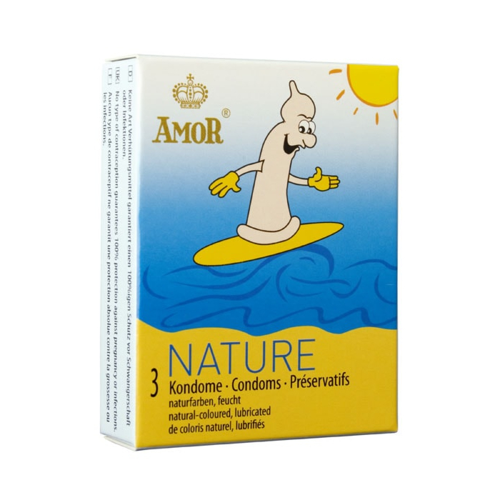 Προφυλακτικά AMOR Nature (3 pcs)