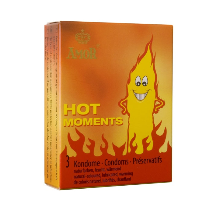 Προφυλακτικά AMOR Hot Moments (3 pcs)