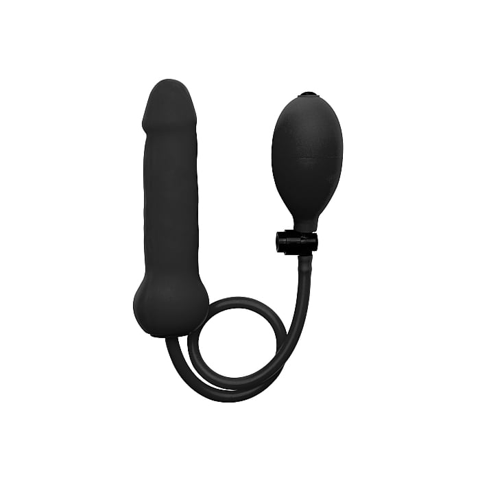 Ouch Inflatable Silicone Dong - Black