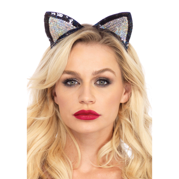 Sequin cat ears