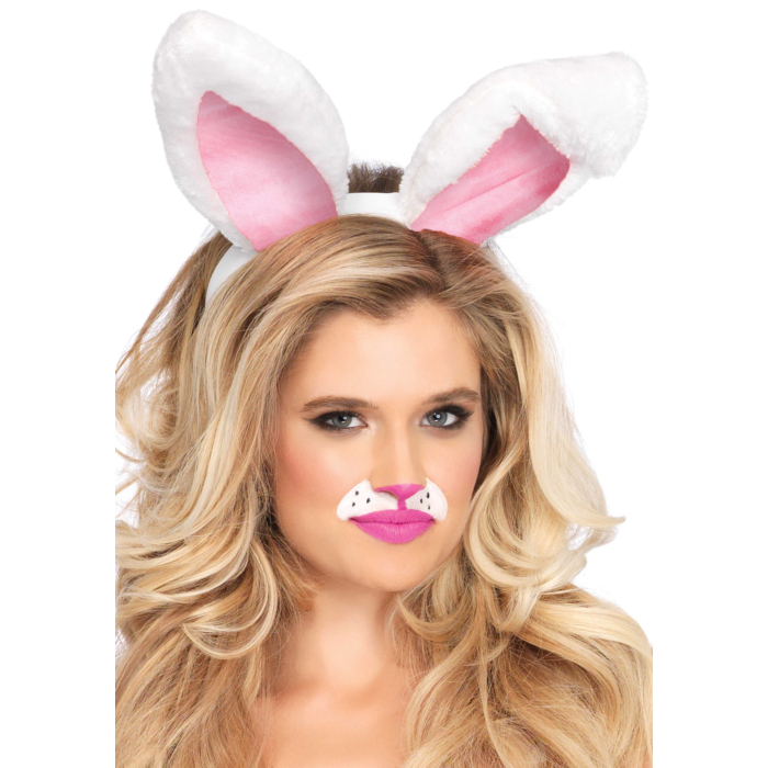 Plush bunny ears - White