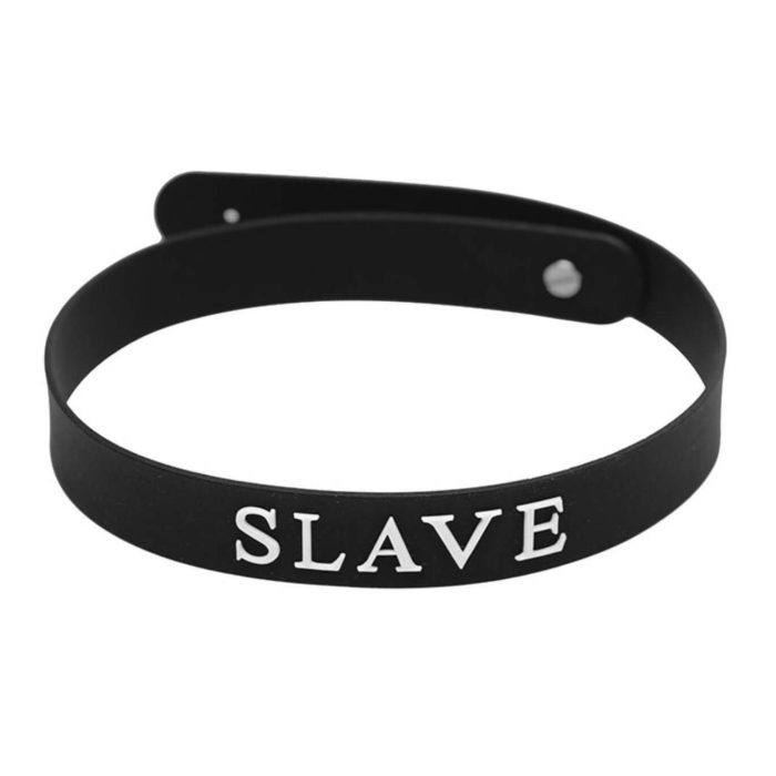 Κολάρο υποταγής XR Brands - Master Series Μαύρο Σιλικόνη Slave Collar