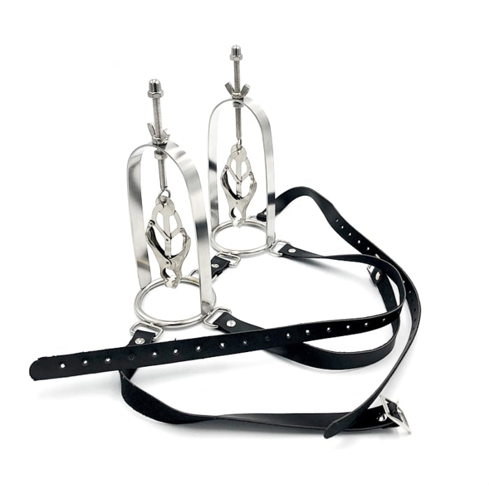 Adjustable Clover Nipple Clamp Set with Strap Stainless steel