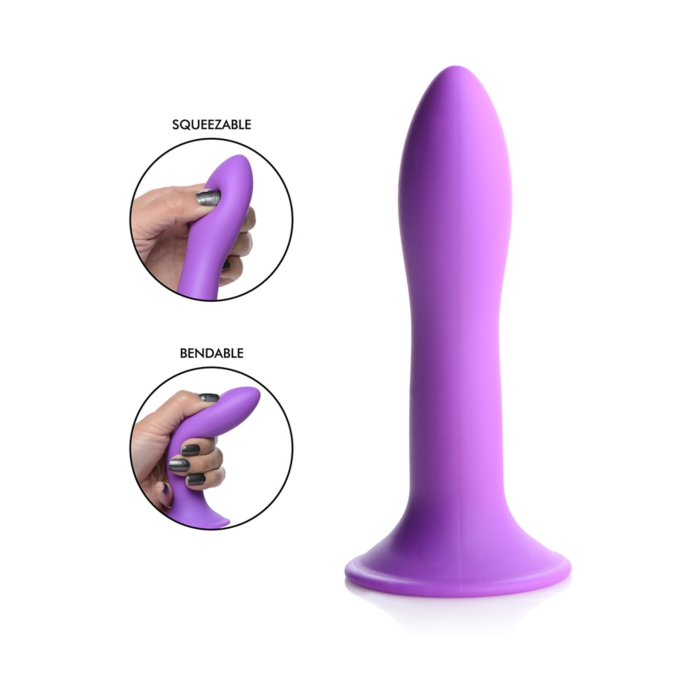 Squeezable Slender Dildo (Μωβ) - Μη Ρεαλιστικό Ομοίωμα Πέους Σιλικόνης XR Brands